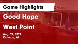 Good Hope  vs West Point Game Highlights - Aug. 29, 2023