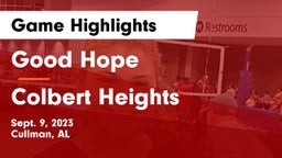Good Hope  vs Colbert Heights Game Highlights - Sept. 9, 2023