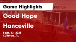 Good Hope  vs Hanceville Game Highlights - Sept. 12, 2023
