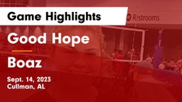 Good Hope  vs Boaz Game Highlights - Sept. 14, 2023