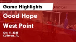 Good Hope  vs West Point  Game Highlights - Oct. 5, 2023