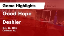 Good Hope  vs Deshler Game Highlights - Oct. 26, 2023