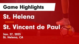 St. Helena  vs St. Vincent de Paul Game Highlights - Jan. 27, 2023