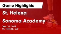St. Helena  vs Sonoma Academy Game Highlights - Jan. 31, 2023