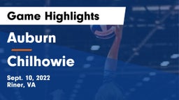 Auburn  vs Chilhowie  Game Highlights - Sept. 10, 2022