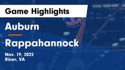 Auburn  vs Rappahannock  Game Highlights - Nov. 19, 2022
