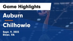 Auburn  vs Chilhowie  Game Highlights - Sept. 9, 2023