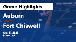 Auburn  vs Fort Chiswell  Game Highlights - Oct. 5, 2023