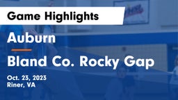 Auburn  vs Bland Co. Rocky Gap Game Highlights - Oct. 23, 2023