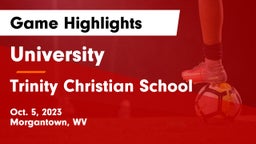 University  vs Trinity Christian School Game Highlights - Oct. 5, 2023