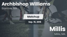 Matchup: Archbishop Williams vs. Millis  2016
