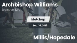 Matchup: Archbishop Williams vs. Millis/Hopedale 2016