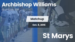 Matchup: Archbishop Williams vs. St Marys 2016