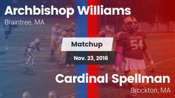 Matchup: Archbishop Williams vs. Cardinal Spellman  2016