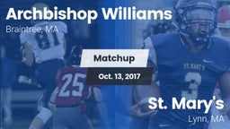 Matchup: Archbishop Williams vs. St. Mary's  2017