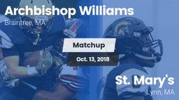 Matchup: Archbishop Williams vs. St. Mary's  2018