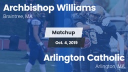 Matchup: Archbishop Williams vs. Arlington Catholic  2019