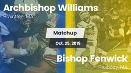 Matchup: Archbishop Williams vs. Bishop Fenwick  2019