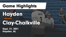 Hayden  vs Clay-Chalkville  Game Highlights - Sept. 21, 2021