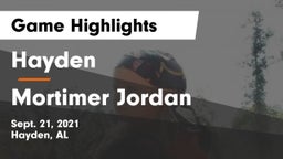 Hayden  vs Mortimer Jordan  Game Highlights - Sept. 21, 2021