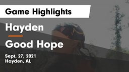 Hayden  vs Good Hope  Game Highlights - Sept. 27, 2021