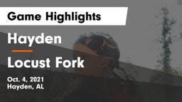Hayden  vs Locust Fork Game Highlights - Oct. 4, 2021