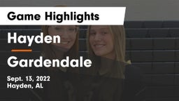 Hayden  vs Gardendale  Game Highlights - Sept. 13, 2022