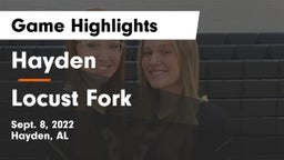 Hayden  vs Locust Fork  Game Highlights - Sept. 8, 2022