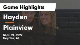 Hayden  vs Plainview  Game Highlights - Sept. 24, 2022