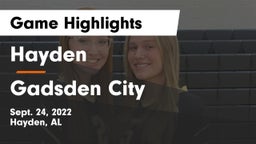 Hayden  vs Gadsden City  Game Highlights - Sept. 24, 2022