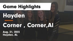 Hayden  vs Corner , Corner,Al Game Highlights - Aug. 31, 2023
