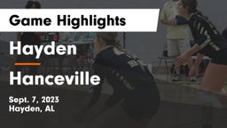 Hayden  vs Hanceville  Game Highlights - Sept. 7, 2023
