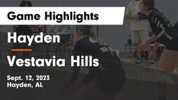 Hayden  vs Vestavia Hills  Game Highlights - Sept. 12, 2023