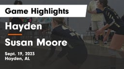 Hayden  vs Susan Moore  Game Highlights - Sept. 19, 2023
