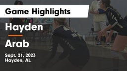 Hayden  vs Arab  Game Highlights - Sept. 21, 2023