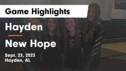 Hayden  vs New Hope Game Highlights - Sept. 23, 2023