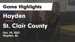 Hayden  vs St. Clair County  Game Highlights - Oct. 10, 2023