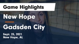 New Hope  vs Gadsden City  Game Highlights - Sept. 25, 2021
