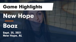 New Hope  vs Boaz  Game Highlights - Sept. 25, 2021