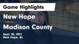 New Hope  vs Madison County  Game Highlights - Sept. 30, 2021