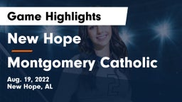 New Hope  vs Montgomery Catholic  Game Highlights - Aug. 19, 2022