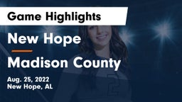New Hope  vs Madison County Game Highlights - Aug. 25, 2022