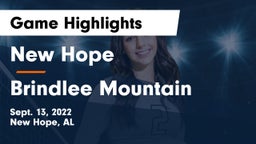 New Hope  vs Brindlee Mountain Game Highlights - Sept. 13, 2022