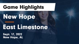 New Hope  vs East Limestone  Game Highlights - Sept. 17, 2022