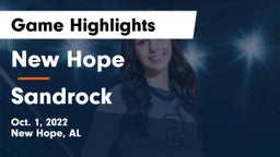 New Hope  vs Sandrock Game Highlights - Oct. 1, 2022