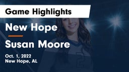 New Hope  vs Susan Moore  Game Highlights - Oct. 1, 2022