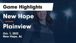 New Hope  vs Plainview  Game Highlights - Oct. 1, 2022