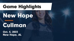 New Hope  vs Cullman  Game Highlights - Oct. 4, 2022