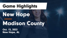 New Hope  vs Madison County  Game Highlights - Oct. 13, 2022