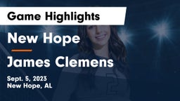 New Hope  vs James Clemens  Game Highlights - Sept. 5, 2023